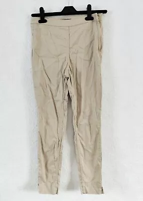 H&M Jegging Legging Cropped Trousers Camel Beige Ankle Size 8 • £2