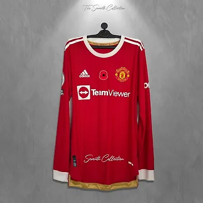 Manchester United 2021 Ronaldo Remembrance Jersey Long Sleeve Player Issue Shirt • $689