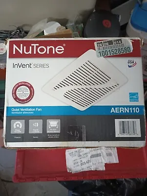 NuTone InVent Series 110 CFM Quiet Ventilation Bathroom Exhaust Fan AERN110 • $45.99