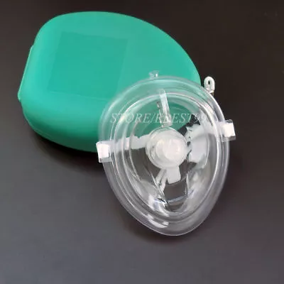  Green CPR Pocket Face Shield Resuscitator Rescue CPR Face Shield • £5.40