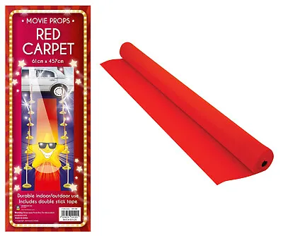 30ft Fake Pretend Red Carpet Runner Hollywood VIP Party Prom Photo Accessory • £9.99