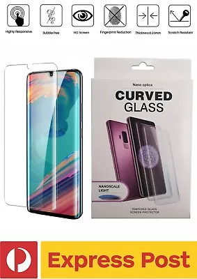 Huawei P30 PRO UV Glue Screen Protector Premium Curved Tempered Glass • $20