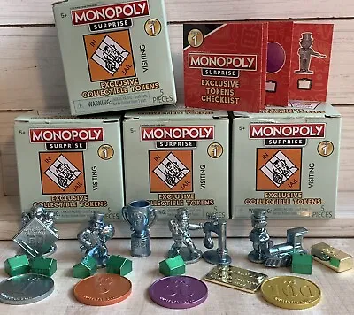 MONOPOLY Surprise Series 1 (SET Of 4) Blind Boxes (10) TOKENS SEALED Gold Bar • $22.75