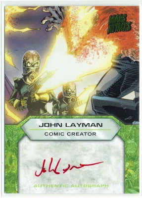 £33.99 • Buy Mars Attacks Invasion Topps 2013 Autograph Card John Layman Comic Creator