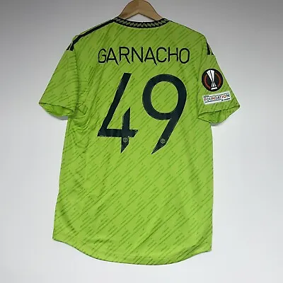 Manchester United 2022 Player Issue Football Shirt Garnacho BNWT Size 7/Large • £99.99