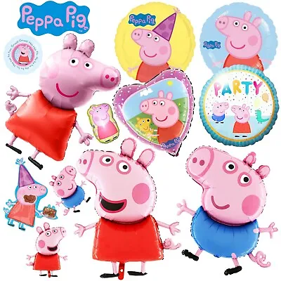 £3.49 • Buy Large & Mini Foil Kids Birthday Party Helium Or Air Balloons Peppa & George Pig