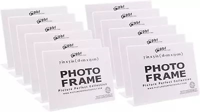 Photo Booth Frames - 7X5 Inch Clear Acrylic Display Slanted Back 7X5 Horizontal • $31.88