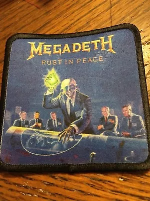 Megadeth Rust In Peace Sublimated Patch 3”x3” Album Cover Rock Metal Music • $4