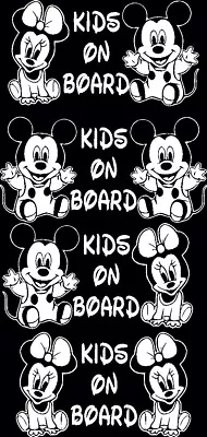 Baby On Board Mickey Minnie Mouse Kids Vinyl Decal Sticker Multiple Colors • $6.71