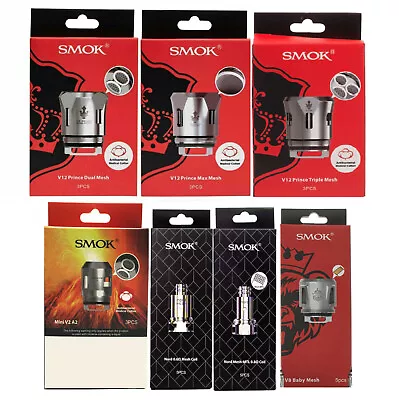 SMOK V12| V8| TFV16| RPM| Nord| Vaping Atomizer Coils Limited Time Discount • £12.89