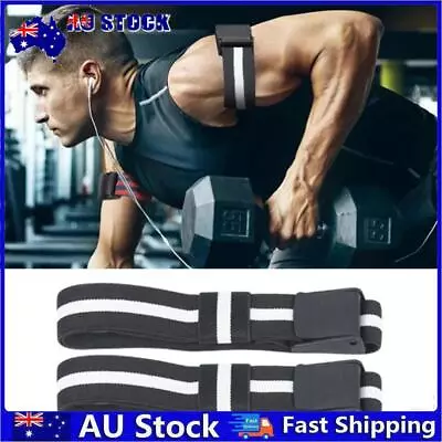 BFR Occlusion Bands Bodybuilding BFR Training Belts For Men Women (Black) • $9.91