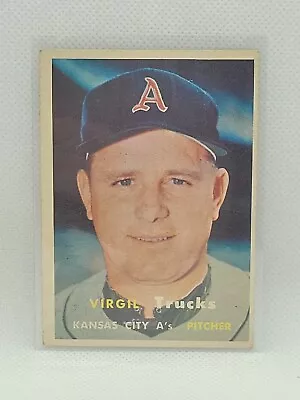 Virgil Trucks 1957 Topps  Baseball  #187 VgEx • $2.50