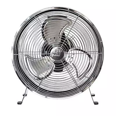 12-inch Retro Metal Drum Fan In Black With 3-Speed Settings • $25.50