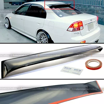 For 01-05 Honda Civic 4DR Sedan Acrylic Rear Roof Windshield Wing Visor Spoiler • $42.99