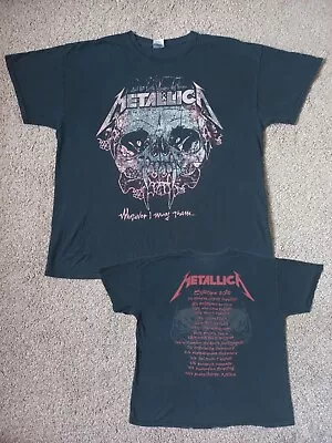 Vintage Metallica 2013 Tour T-Shirt - Size XL - Heavy Thrash Metal - Megadeth • £14.99