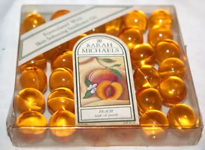 Vintage NOS Sarah Michaels PEACH Bath Gel Beads • $29.99