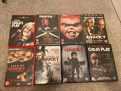 £29.99 • Buy CHILD'S PLAY/CHUCKY COLLECTION X 8 Films R2 DVDS BRIDE /SEED/CURSE/ Cult Remake