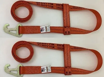 2 Pack Of Orange DIAMOND WEAVE Wheel Lift Straps For Jerr-Dan MPL Element Basket • $61.99