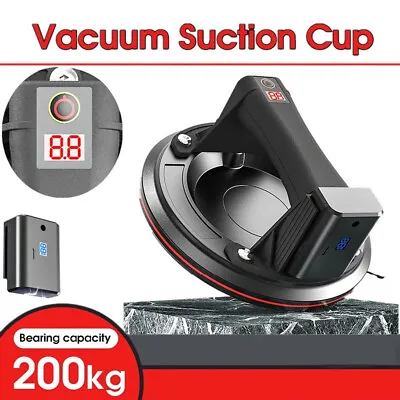 Electric Vacuum Suction Cup 200kg Bearing Glass Tile Industrial Pump Sucker UK • £37.99