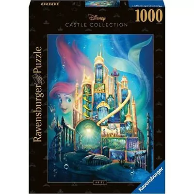 1000 Piece - Disney Castles - Ariel - Ravensburger Jigsaw Puzzle • $49.99