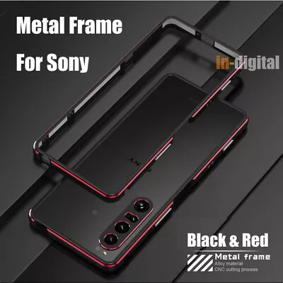 $32.93 • Buy Metal Frame For Sony Xperia 1 5 10 III IV Phone Case Privacy Glass Magsafe Ring