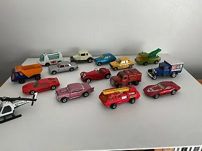 Vintage Matchbox Lesney Lot Of 15 Made In England By Lesney 70’s- 80’s SUPERFAST • $25