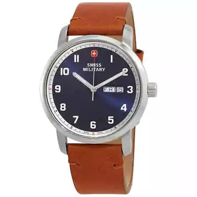 Swiss Military Attitude Quartz Blue Dial Men's Watch 01.1541.314 • $138.55