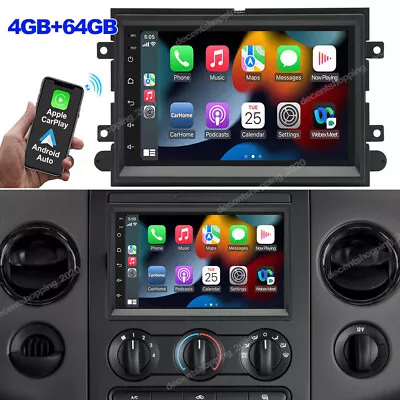 For Ford F150 2004-2008 64g Android 13 Carplay Car Stereo Radio Gps Nav Wifi Bt • $119.88