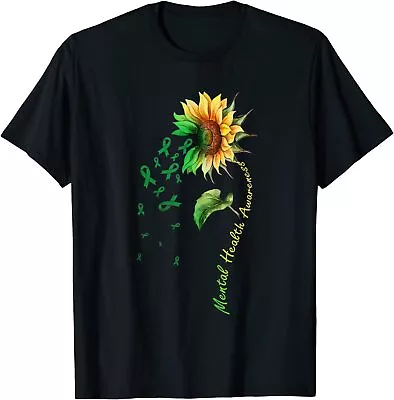 Mental Health Awareness Sunflower Mental Health Unisex T-Shirt • $19.99
