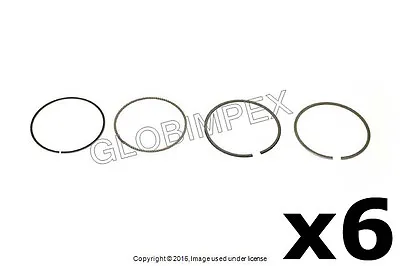 BMW E34 Z3 E36 E39 E46 (92-00) Piston Ring (83.980 Mm Standard) 6 Sets MAHLE • $140