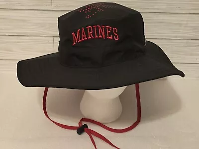 Marine Corps USMC Floppy Fishing Hat The Game One Size EGA Black Red • $19.99