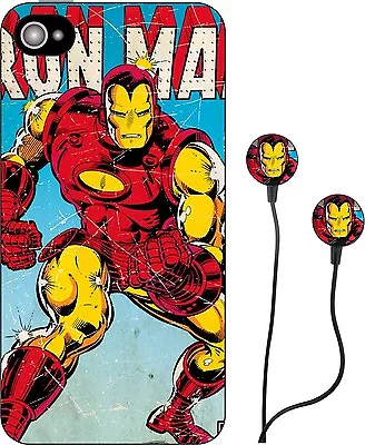 Marvel Comics Iron Man - Hulk Headphones & Iphone 5 Case Cover Ipad Ipod Retro • £4.99