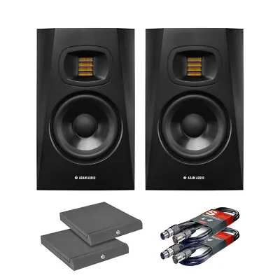 Adam Audio T5V Studio Monitor Speaker (Pair) With Isolation Pads And Cables • £369