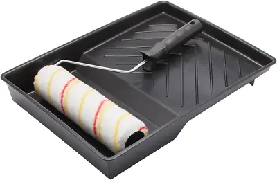 Fit For The Job 3 Piece 9 Inch Paint Roller Set With Frame & Tray 9  • £5.73