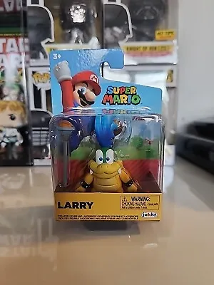 Jakks Pacific Super Mario Bros LARRY KOOPA  Figure World Of Nintendo New • $11.25