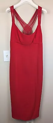 Vintage 90s Moschino Couture Strappy Red Dress US 10/UK 12/IT 44 • $150