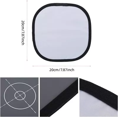 20/30CM (18%+Grey) Pure Focus White Balance Card Folding Grey+ Double Face Board • £7.39