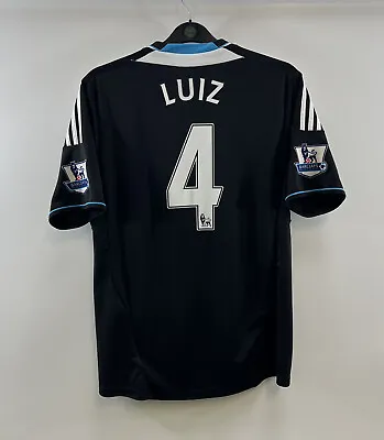 Chelsea Luiz 4 Away Football Shirt 2011/12 Adults Medium Adidas B389 • £59.99