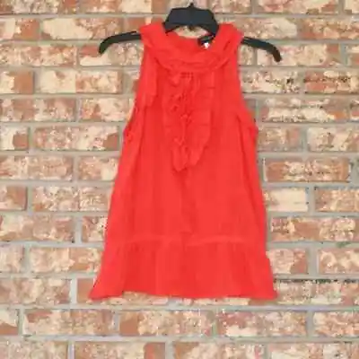 MM Couture Red Sleeveless Silk Top NWT • $35.80