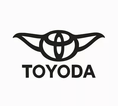 Toyota Toyoda Yoda Star Wars Vinyl Die Cut Car Decal Sticker - FREE SHIP • $1.89