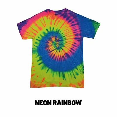 Tie Dye T-Shirt Top Tee Tye Die Music Festival Hipster Indie Retro Unisex Tees • £14.80