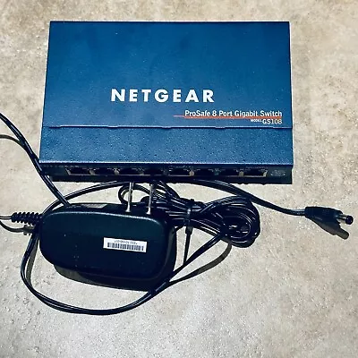NETGEAR ProSafe 8-Port Gigabit Ethernet Network Switch GS108 V3 With Cord • $15