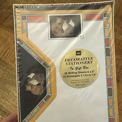 Vtg New Case Stationery Co. Cats  Writing Sheets/Envelopes W/New Made In USA • $19.99