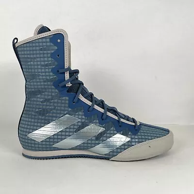 Adidas Box Hog 4 Boxing Shoes Mens Youth Size 5.5 Blue Silver Gray Boots GZ6117 • $44.99