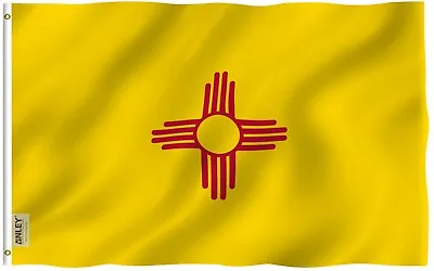 Anley Fly Breeze 3x5 Foot New Mexico State Flag New Mexico NM Flags Polyester • $7.95