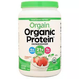 Orgain Organic Protein - Plant Based Powder Strawberries 'N Cream 2.03 Lbs • $35.01