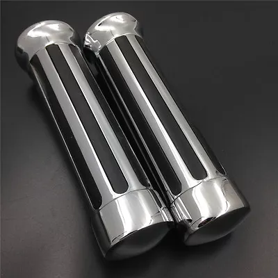 Handlebar Hand Grips For Honda CBR 600 900 1000 RR 929 7/8  Motorcycle Chrome • $27.84