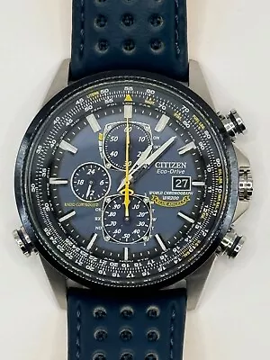 Citizen Eco-Drive Blue Angels World Chrono Men's Wristwatch • $179