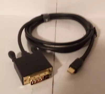 Mini DisplayPort To DVI Cable Male To Male QGeeM 6Ft. New  • $12