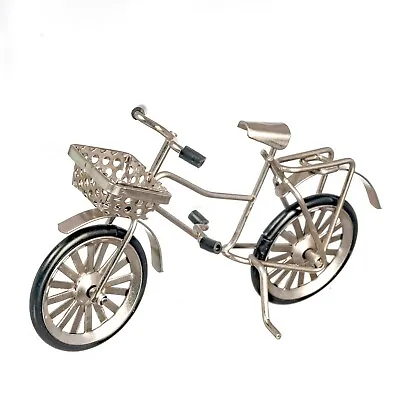 £6.24 • Buy Dolls House Silver Child's Bicycle Miniature 1:12th Garden Transport Accessory